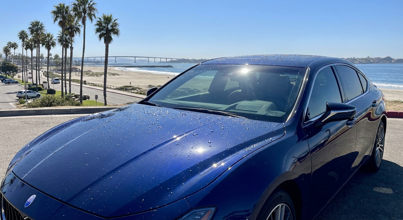 Ceramic coating protects your vehicle’s finish from San Diego sun, salt air, and contaminants